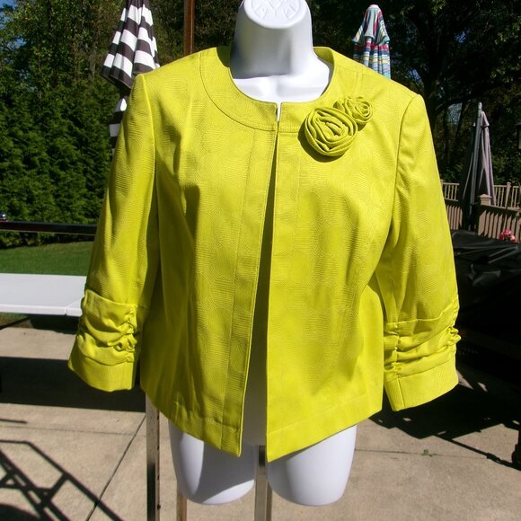 NWOT ANTHRACITE CHARTRUSSE BLAZER 14 - Picture 1 of 1